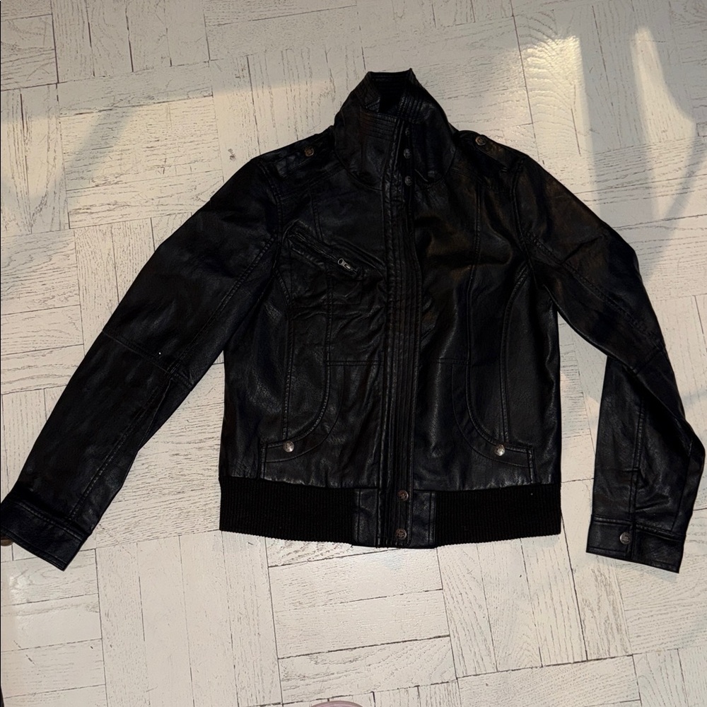 Women’s  Black Leather Jacket